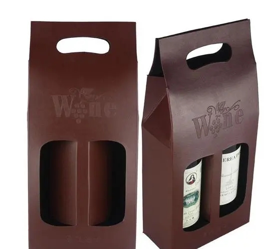 Wine Paper Bag with Window
