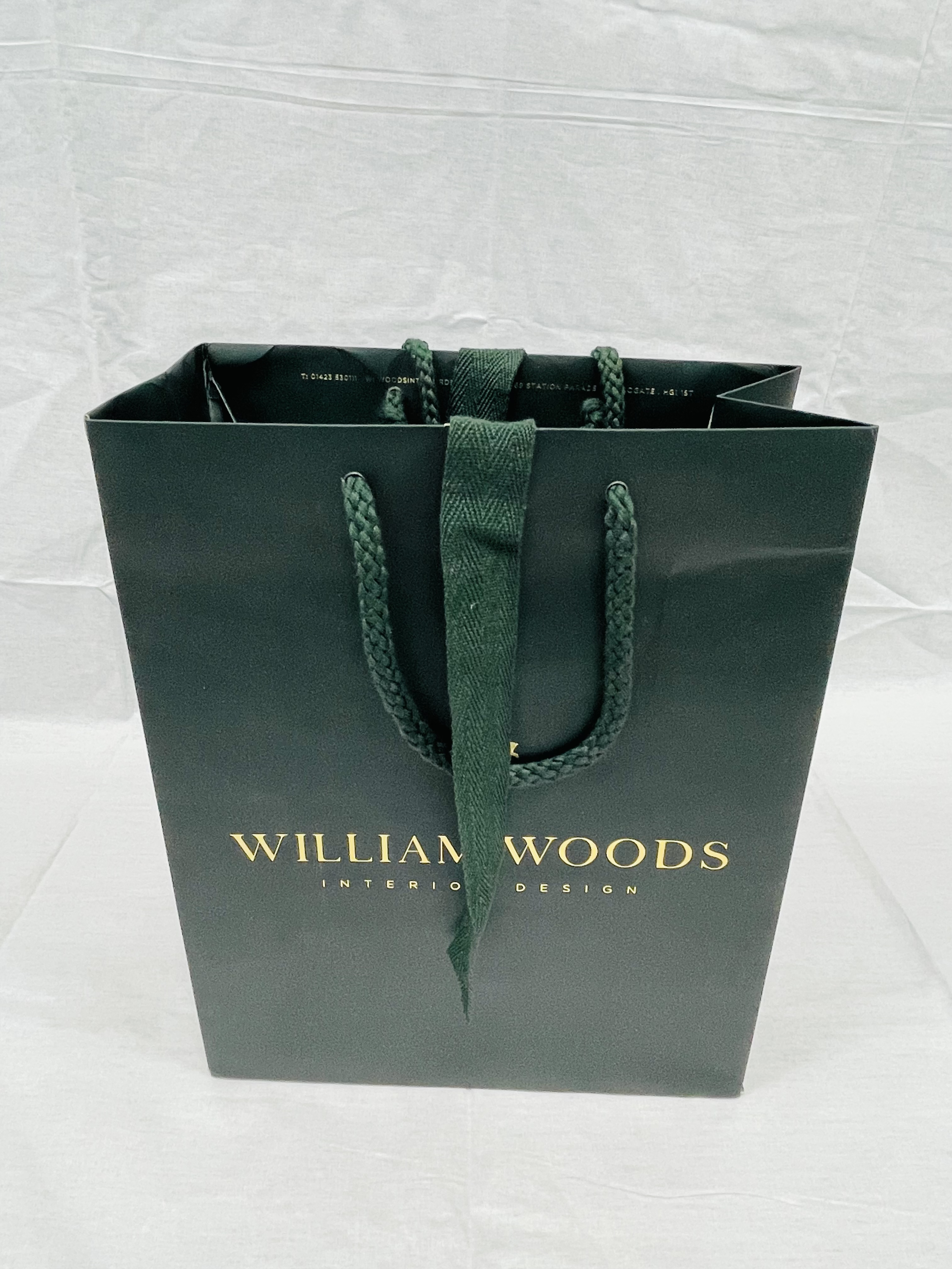 High End Gift Paper Bag with Additional Ribbon